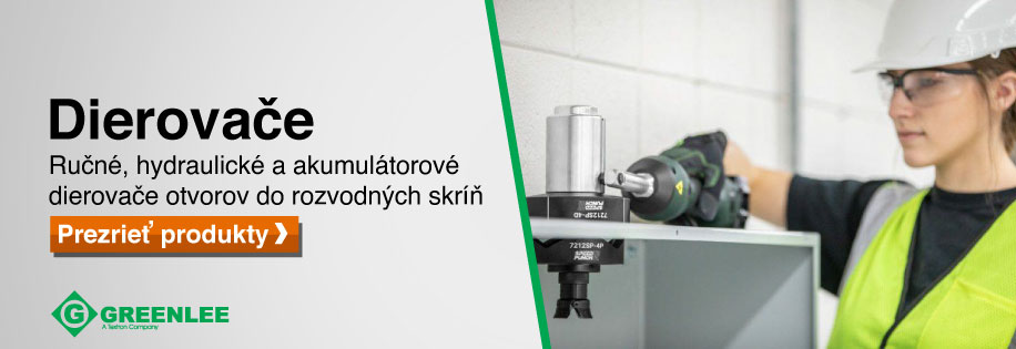 Dierovače rozvodných skríň Greenlee