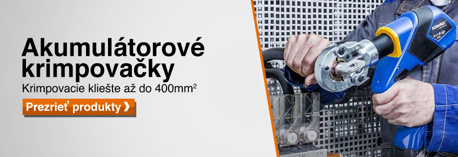 Klauke akmulátorové krimpovacie kliešte